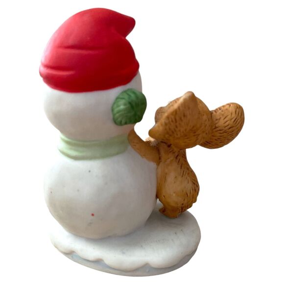 HOMCO 8905 Mice with Christmas Tree and Snowman Vintage Holiday Figurines - Picture 10 of 11